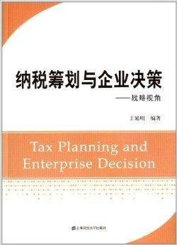 纳税筹划与企业决策 战略视角下的企业策划新维度